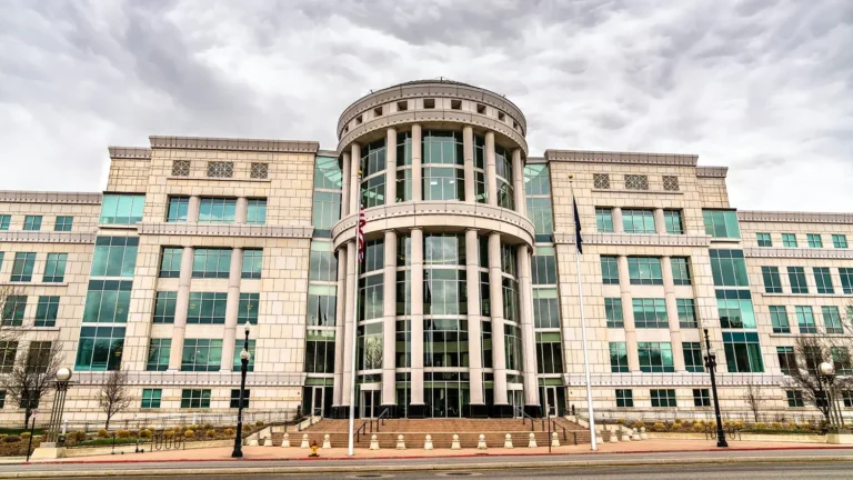 Exterior view of a Utah courthouse.